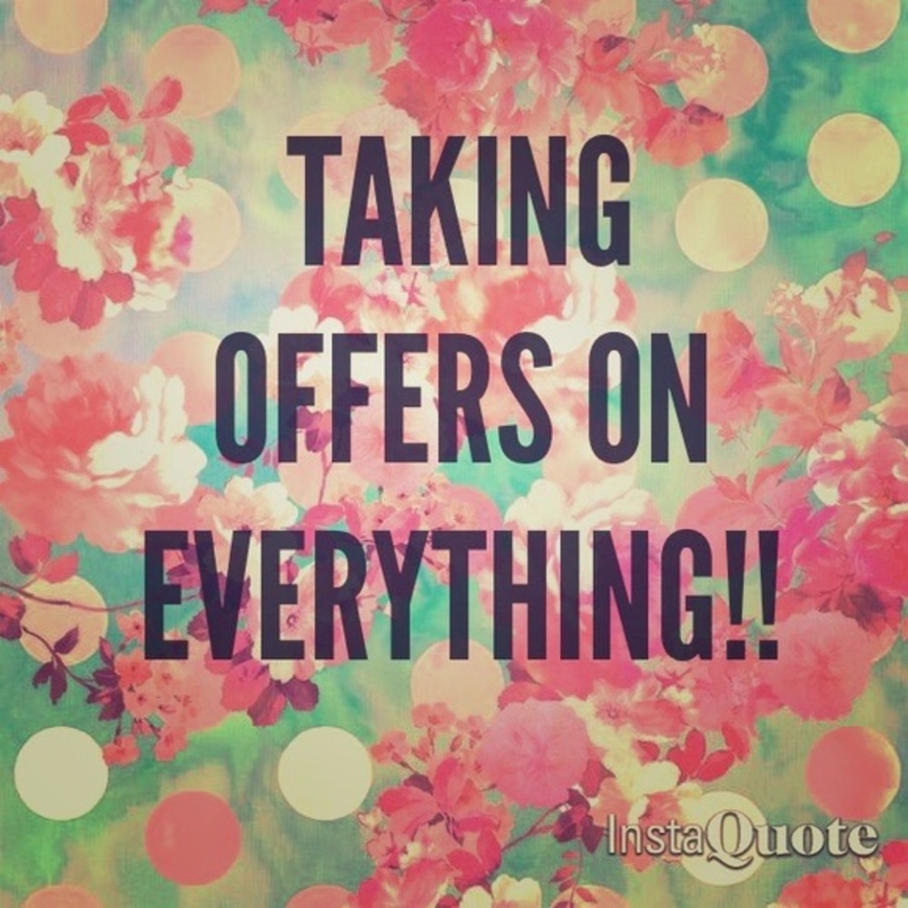 OFFERS ON EVERYTHING ON MY PAGE!!!